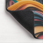 Colorful Wave Patroon Muismat (Hoek)