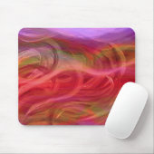 Colorful Waves Abstract Art Mousepad Muismat (Met muis)