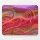 Colorful Waves Abstract Art Mousepad Muismat (Voorkant)