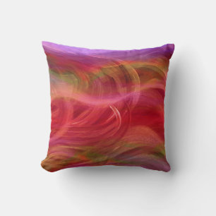 Colorful Waves Abstract Art Sierkussen