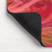 Colorful Waves and Hearts Mousepad Muismat (Hoek)