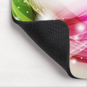 Colorful Waves Beige Background Mousepad Muismat (Hoek)