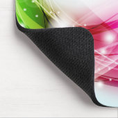 Colorful Waves Blue Background Mousepad Muismat (Hoek)