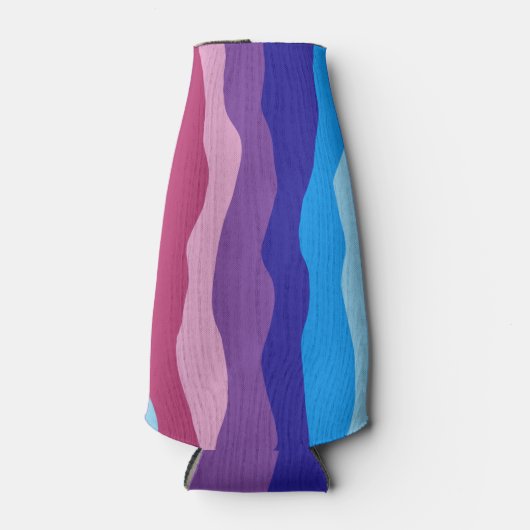 Colorful Waves Flesjeskoeler (Voorkant)