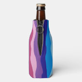 Colorful Waves Flesjeskoeler (Fles Achterkant)