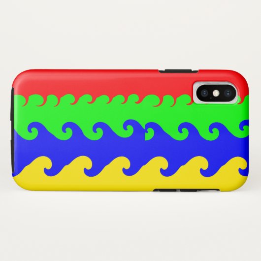 Colorful Waves iPhone / iPad case (Achterkant (horizontaal))