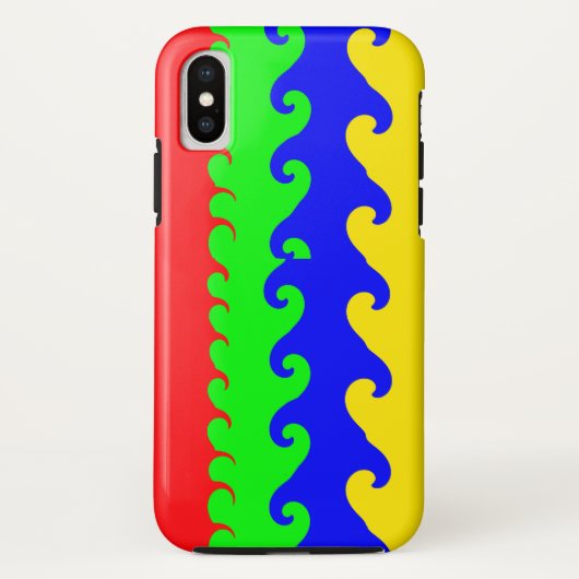 Colorful Waves iPhone / iPad case (Achterkant)