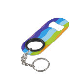 Colorful Waves Mini Flessenopener (Achterkant Gekanteld)