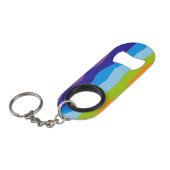 Colorful Waves Mini Flessenopener (Voorkant Gekanteld)