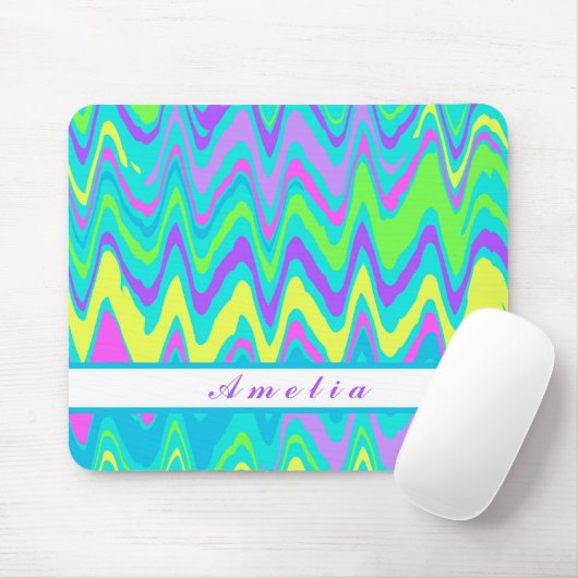 Colorful Waves Muismat (Met muis)