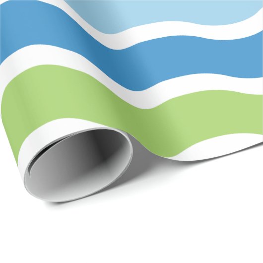 Colorful Waves Pattern Wapping Paper Cadeaupapier (Rol Hoek)