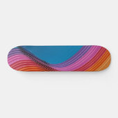 Colorful Waves Persoonlijk Skateboard (Horizontaal)