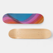 Colorful Waves Persoonlijk Skateboard (Horizontaal)