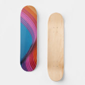 Colorful Waves Persoonlijk Skateboard (Voorkant)