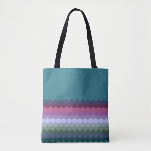 Colorful Waves Tote Bag (Voorkant)