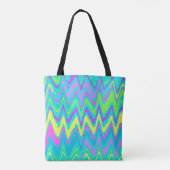 Colorful Waves Tote Bag (Achterkant)