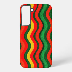 Colorful Wavy Pattern Samsung Galaxy Hoesje