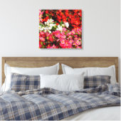Colorful Wax Begonias Canvas Afdruk (Insitu (Slaapkamer))