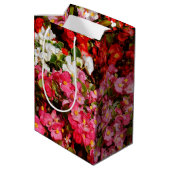 Colorful Wax Begonias Medium Cadeauzakje (Achterkant Gekanteld)