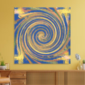 Colorful Weave Twirl Pattern Canvas Afdruk (Insitu (Woonkamer))