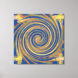 Colorful Weave Twirl Pattern Canvas Afdruk