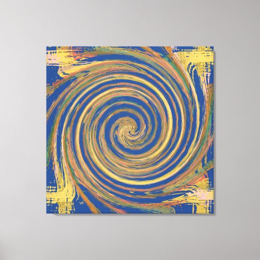 Colorful Weave Twirl Pattern Canvas Afdruk (Voorkant)