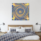 Colorful Weave Twirl Pattern Canvas Afdruk (Insitu (Slaapkamer))