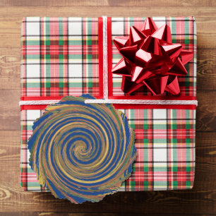 Colorful Weave Twirl Pattern Ornament Kaart