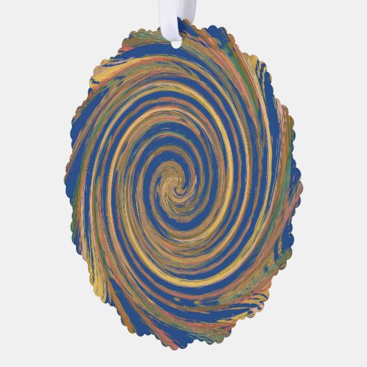 Colorful Weave Twirl Pattern Ornament Kaart (Links)