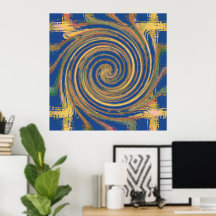 Colorful Weave Twirl Pattern