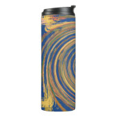 Colorful Weave Twirl Pattern Thermosbeker (Gedraaid links)