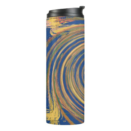 Colorful Weave Twirl Pattern Thermosbeker (Gedraaid links)