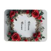 Colorful Wedding Floral Wreath Magneet (Horizontaal)