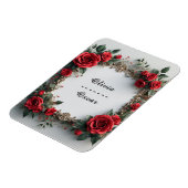 Colorful Wedding Floral Wreath Magneet (Linkerzijde)