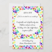 Colorful Wedding Invitation! Kaart (Voorkant)