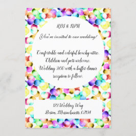 Colorful Wedding Invitation! Kaart