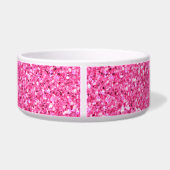 Colorful Wedding Jubileum Roze Glitter Voerbakje (Achterkant)