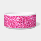 Colorful Wedding Jubileum Roze Glitter Voerbakje (Rechts)