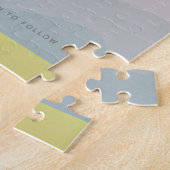 Colorful Wedding sparen de Datum Uitnodiging Legpuzzel (Zijkant)