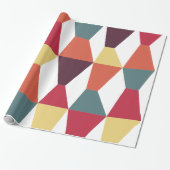 Colorful Wedges 161214a Cadeaupapier (Uitgerold)