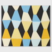 Colorful Wedges 161214b - op zwart Cadeaupapier (Vlak)