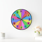 Colorful Wedges Kinder klok (Huis)