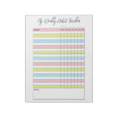 Colorful Weekly Habit Tracker Notitieblok (Linkerzijde)