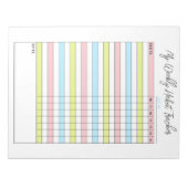 Colorful Weekly Habit Tracker Notitieblok (Voorkant)