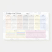 Colorful Weekly Meal Planner Post-it® Notes (Voorkant)