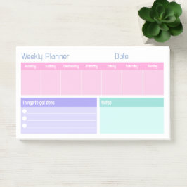 Colorful Weekly Planner Post-it® Notes