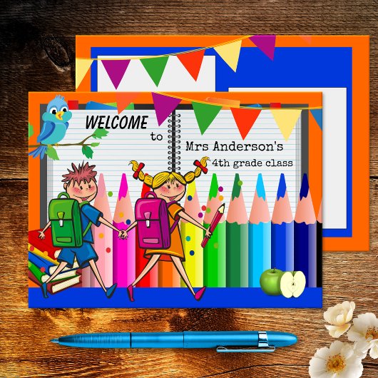 Colorful Welcome Back to School Briefkaart