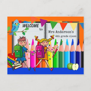 Colorful Welcome Back to School Briefkaart