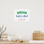 Colorful Welcome Back to School Poster (Keuken)