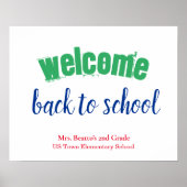 Colorful Welcome Back to School Poster (Voorkant)